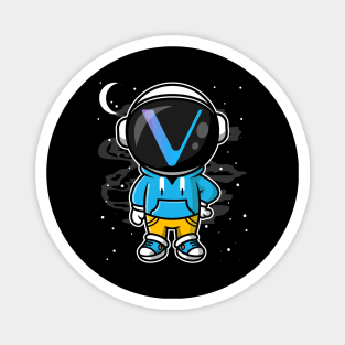 Hiphop Astronaut Vechain Crypto VET Coin To The Moon Token Cryptocurrency Wallet Birthday Gift For Men Women Kids Magnet